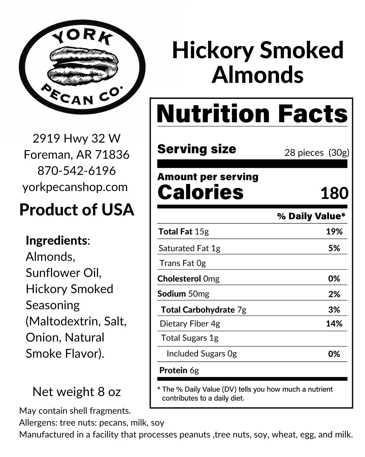 Hickory Smoked Almonds